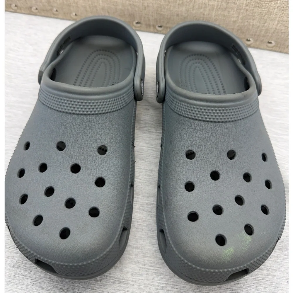 Crocs Classic Clog Slate Grey Mens 6 Womens 8 Slip On Comfort Shoes 10001-060